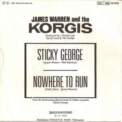 James Warren And The Korgis - Sticky George 41545 Vinyl Singles Vinyl Goed / Hoes Goed