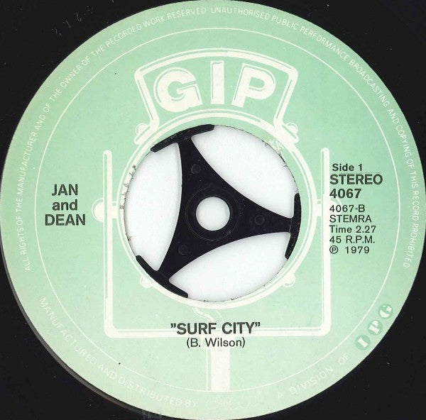 Jan & Dean - Surfcity 07333 Vinyl Singles Vinyl Goed / Hoes Goed