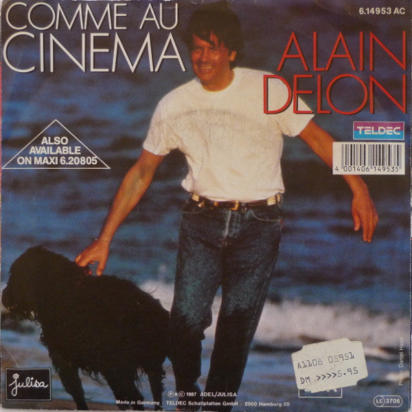 Alain Delon - Comme Au Cinema 42094 Vinyl Singles Vinyl Goed / Hoes Goed