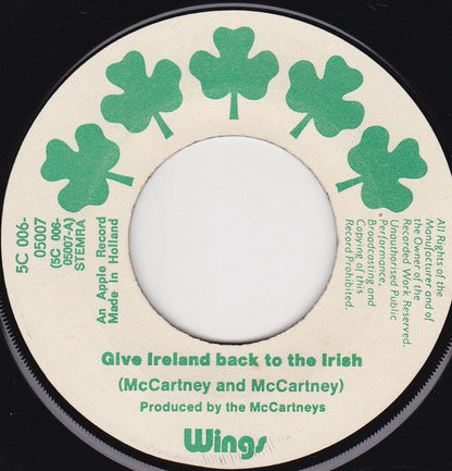 Wings - Give Ireland Back To The Irish 34147