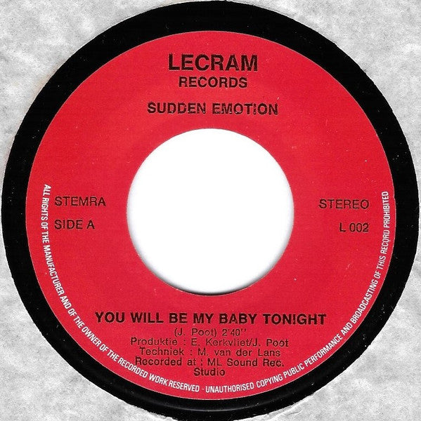 Sudden Emotion - Du wirst heute Abend mein Baby sein 33371