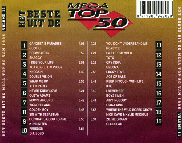 Various - Het Beste Uit De Mega Top 50 Van 1995 Volume 11 (CD) 70421 Compact Disc Goede Staat