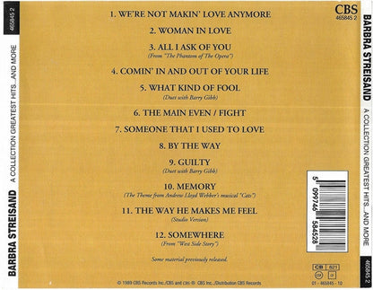 Barbra Streisand - Greatest Hits... And More (CD) 71166 Compact Disc Goede Staat