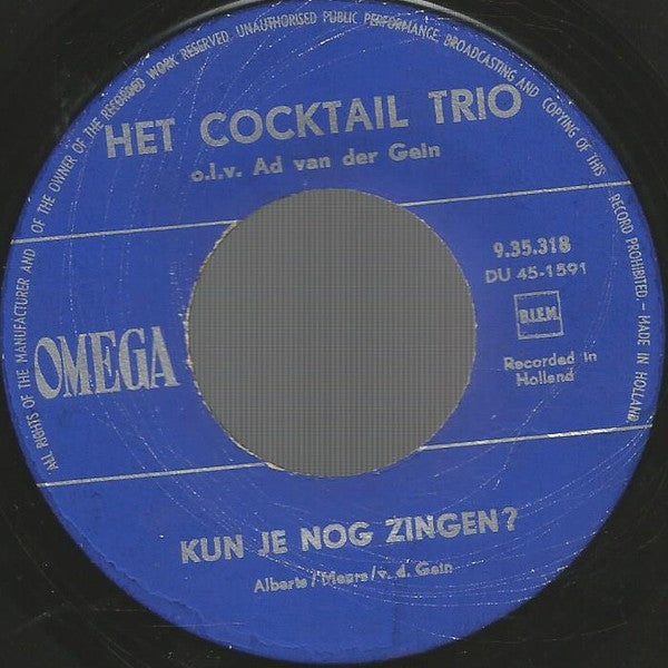 Cocktail Trio - Batje Vier 43511 Vinyl Singles Vinyl Goed / Hoes Generic