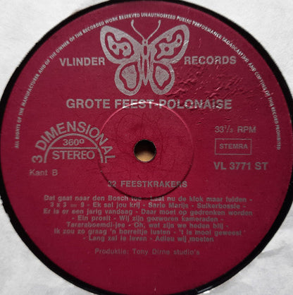 Unknown Artist - Grote Feest-Polonaise - 32 Feestkrakers (LP) 48269 Vinyl LP JUKEBOXSINGLES.NL   