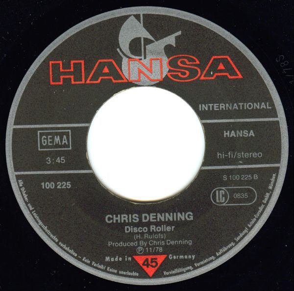 Chris Denning - Jamaica Farewell 07924 Vinyl Singles Vinyl Zeer Goed / Hoesje Goed "VINYLSINGLES.NL"