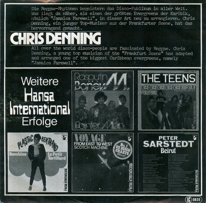 Chris Denning - Jamaica Farewell 07924 Vinyl Singles Vinyl Zeer Goed / Hoesje Goed "VINYLSINGLES.NL"