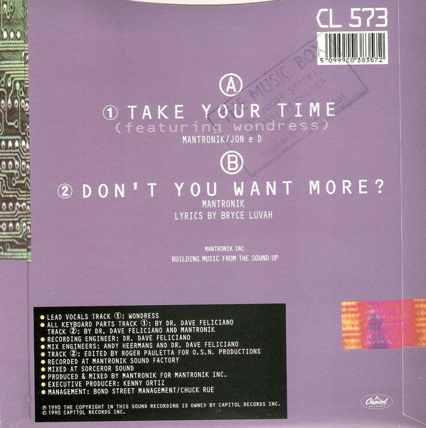 Mantronix mit Wondress Hutchinson – Take Your Time 20346