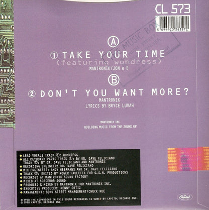 Mantronix mit Wondress Hutchinson – Take Your Time 20346