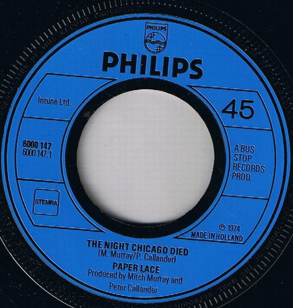 Paper Lace - The Night Chicago Died 41574 Vinyl Singles Vinyl Goed / Hoes Generic