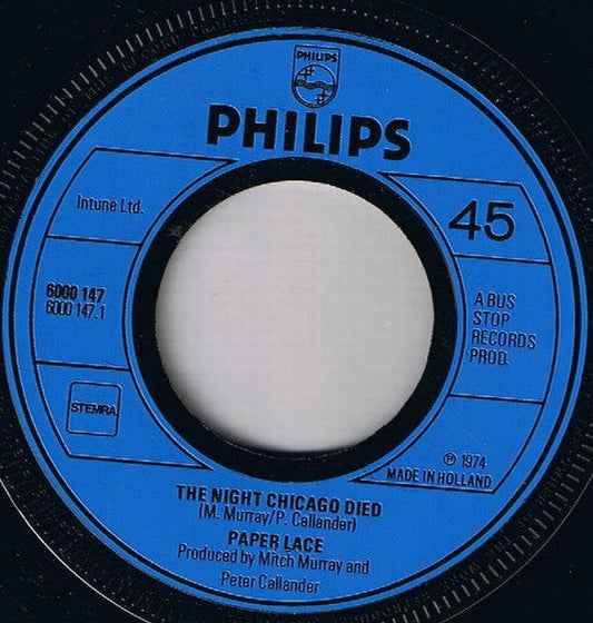 Paper Lace - The Night Chicago Died 41574 Vinyl Singles Vinyl Goed / Hoes Generic