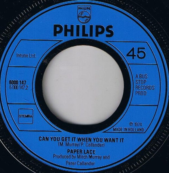 Paper Lace - The Night Chicago Died 41574 Vinyl Singles Vinyl Goed / Hoes Generic