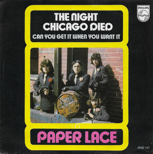 Paper Lace - The Night Chicago Died 22372 Vinyl Singles Vinyl Goed / Hoes Goed