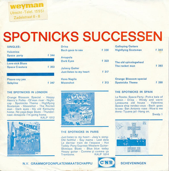 Spotnicks - Valentina (Save The Last Dance For Me) 41634 Vinyl Singles Vinyl Goed / Hoes Goed