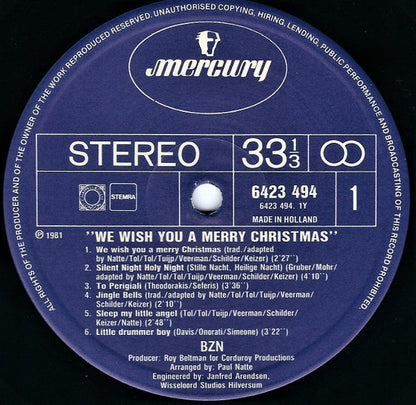 BZN - We Wish You A Merry Christmas (LP) 43861 Vinyl LP JUKEBOXSINGLES.NL   