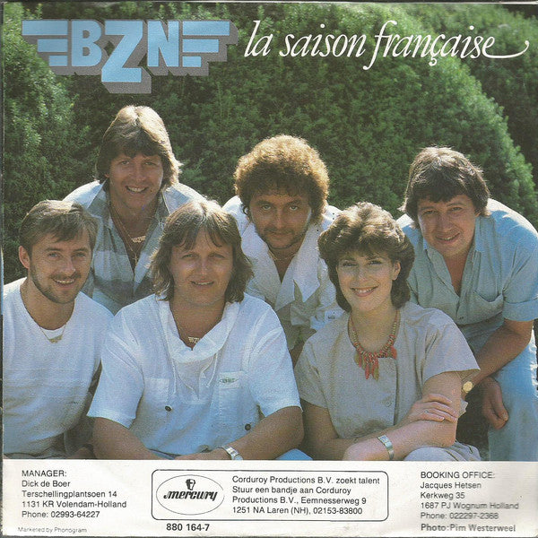 BZN - La Saison Franaise 37583 Vinyl Singles Vinyl Zeer Goed / Hoesje Goed "VINYLSINGLES.NL"