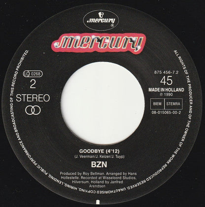 BZN - Help Me 31364 Vinyl Singles Vinyl Zeer Goed / Hoesje Goed "VINYLSINGLES.NL"