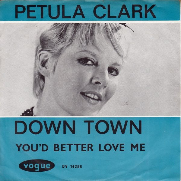Petula Clark - Down Town 42795 vinylsingle Vinyl Goed / Hoes Goed