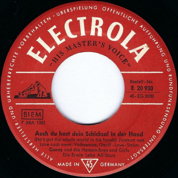 Conny Froboess Und Die Hansen Boys & Girls - Die Erwin Lehn All-Stars 42349 Vinyl Singles Vinyl Goed / Hoes Generic