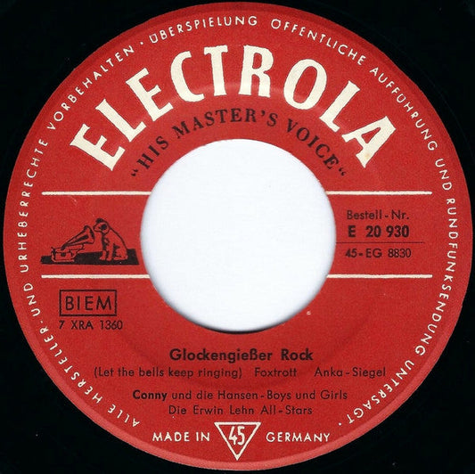 Conny Froboess Und Die Hansen Boys & Girls - Die Erwin Lehn All-Stars 42349 Vinyl Singles Vinyl Goed / Hoes Generic