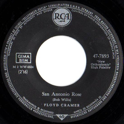 Floyd Cramer - San Antonio Rose 17066 Vinyl Singles Vinyl Zeer Goed / Hoesje Goed "VINYLSINGLES.NL"