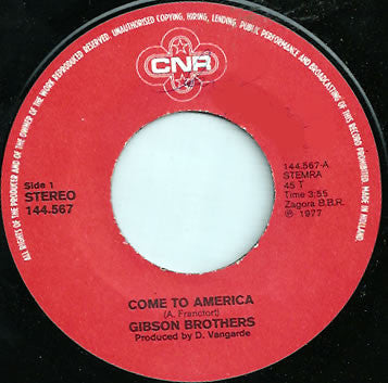 Gibson Brothers - Come To America 42086 Vinyl Singles Vinyl Goed / Hoes Generic