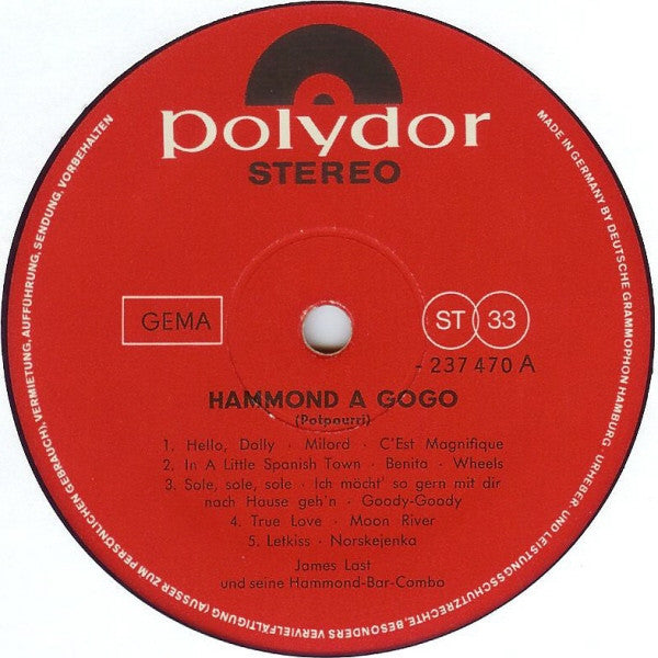 James Last Und Seine Hammond-Bar-Combo - Hammond À Gogo (LP) 42578 Vinyl LP JUKEBOXSINGLES.NL   