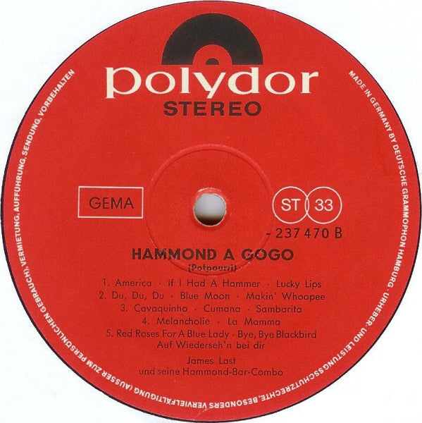 James Last Und Seine Hammond-Bar-Combo - Hammond À Gogo (LP) 42578 Vinyl LP JUKEBOXSINGLES.NL   