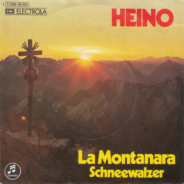 Heino - La Montanara [Das Lied Der Berge] Vinyl Singles Vinyl Zeer Goed / Hoesje Goed "VINYLSINGLES.NL"