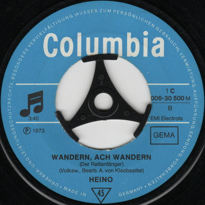 Heino - Edelweiß (Soll Ich Denn Mein Junges Leben...) Vinyl Zeer Goed / Hoesje Generic "VINYLSINGLES.NL"