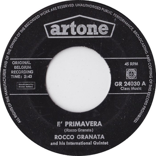 Rocco Granata - E' Primavera 42443 Vinyl Singles Vinyl Goed / Hoes Generic
