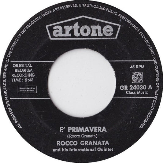 Rocco Granata - E' Primavera 42443 Vinyl Singles Vinyl Goed / Hoes Generic