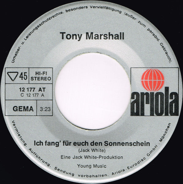 Tony Marshall - Ich Fang' Fur Euch Den Sonnenschein 31371