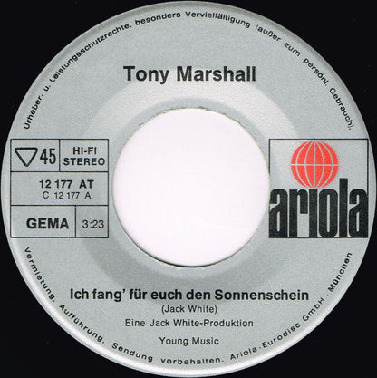 Tony Marshall - Ich Fang' Fur Euch Den Sonnenschein 31371