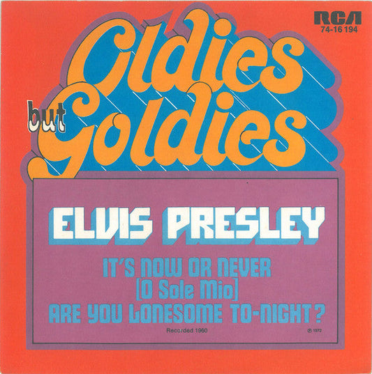 Elvis Presley - It's Now Or Never (O Sole Mio) 42696 vinylsingle Vinyl Goed / Hoes Goed