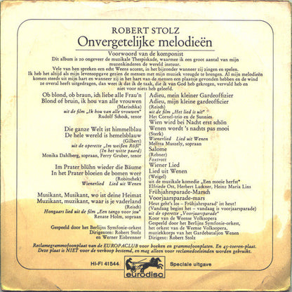 Robert Stolz - Unvergessliche Melodien 23655