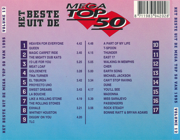 Various - Het Beste Uit De Mega Top 50 Van 1995 Volume 12 (CD) 70638 Compact Disc Goede Staat