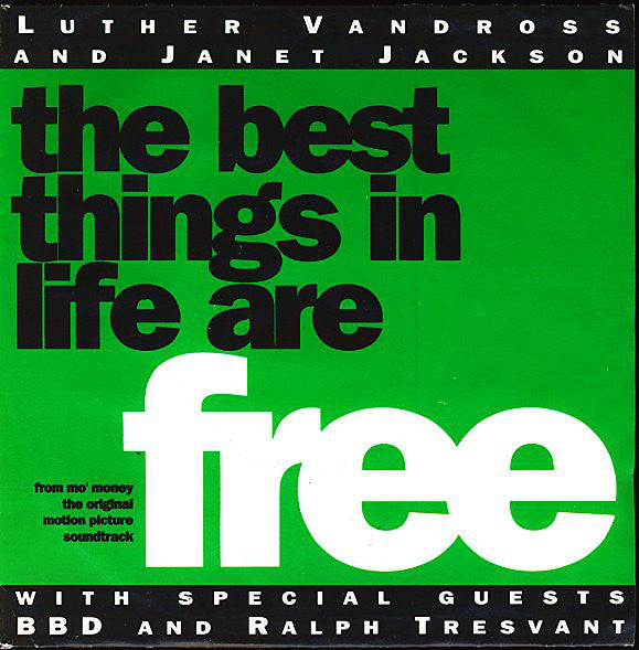 Luther Vandross And Janet Jackson - The Best Things In Life Are Free 01070 Vinyl Singles Goede Staat   