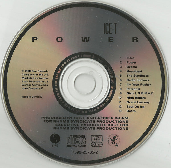 Ice-T - Power (CD) 70733 Compact Disc Goede Staat