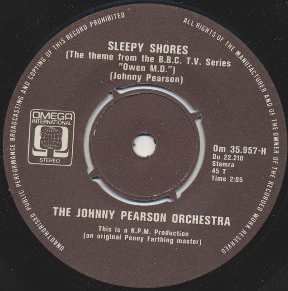 Johnny Pearson Orchestra - Sleepy Shores 13744