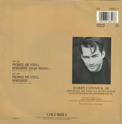 Harry Connick, Jr. - Promise Me You'll Remember Vinyl Singles Vinyl Zeer Goed / Hoesje Goed "VINYLSINGLES.NL"