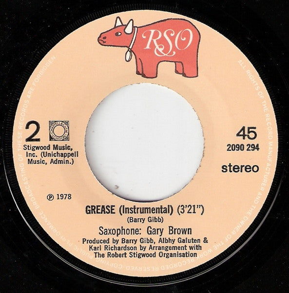 Frankie Valli / Gary Brown - Grease 42608 Vinyl Singles Vinyl Zeer Goed / Hoesje Generic "VINYLSINGLES.NL"