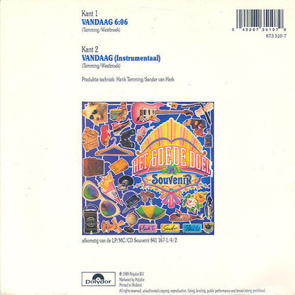 Goede Doel - Vandaag 28822 Vinyl Singles Vinyl Zeer Goed / Hoesje Goed "VINYLSINGLES.NL"