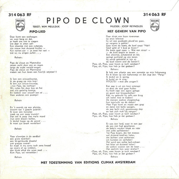 Pipo Der Clown - Das Pipo-Lied 33664