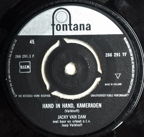 Jacky Van Dam - Hand In Hand, Kameraden 42550 Vinyl Singles Vinyl Goed / Hoes Generic