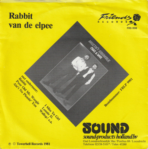 Chas And Dave - Rabbit 42359 Vinyl Singles Vinyl Goed / Hoes Goed