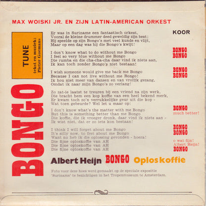 Max Woiski Jr. - Bongo Tune (Flexi-disc) 17134 Flexidisc Vinyl Goed / Hoes Goed