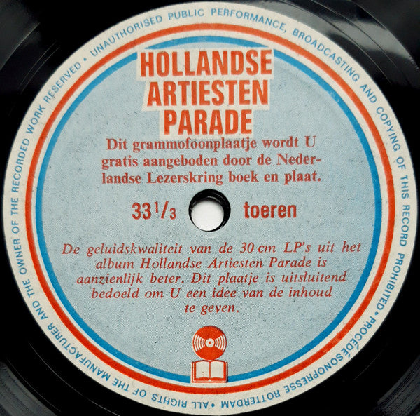 Various - Dutch Artists Parade (Flexi-disc) 32630