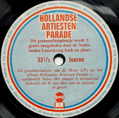 Various - Dutch Artists Parade (Flexi-disc) 32630