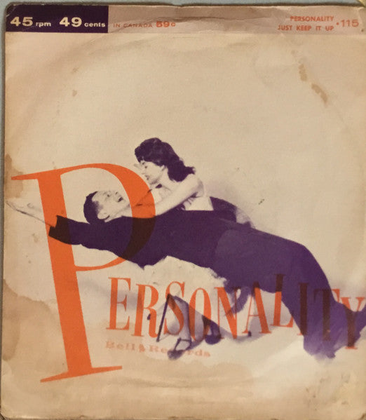 Herb Gale - Personality Vinyl Singles Vinyl Zeer Goed / Hoesje Goed "VINYLSINGLES.NL"